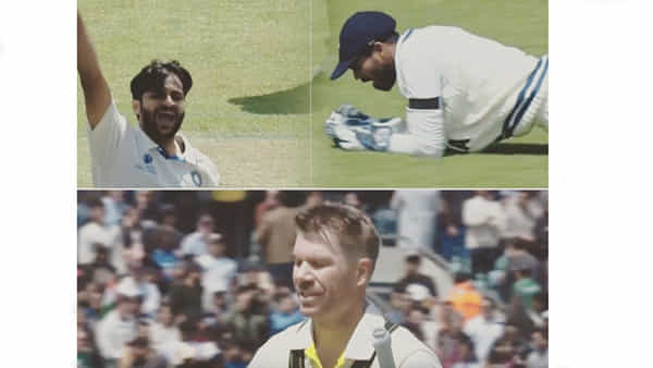 Video: వాట్ ఏ క్యాచ్.. ఒంటి చేత్తో ఒడిసి పట్టిన తెలుగబ్బాయి.. వార్నర్ డ్రీమ్కు డ్యామేజ్.. వీడియో