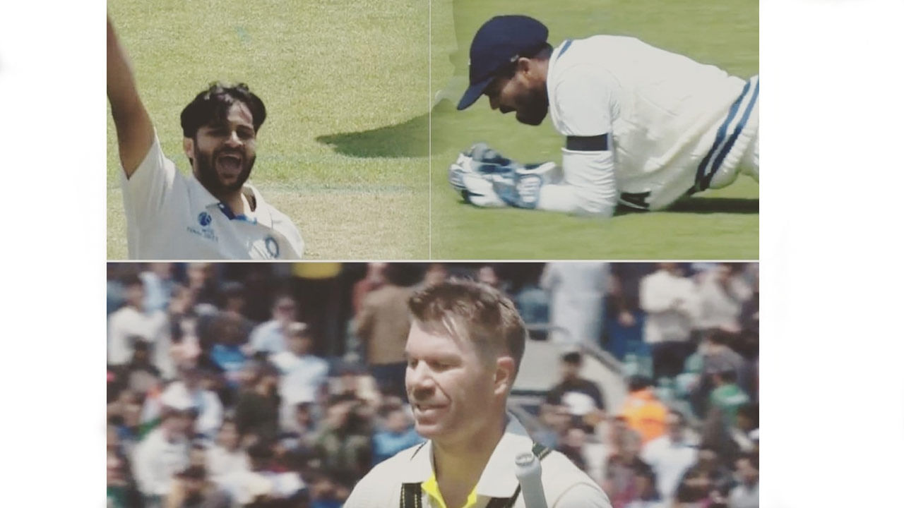 Video: వాట్ ఏ క్యాచ్.. ఒంటి చేత్తో ఒడిసి పట్టిన తెలుగబ్బాయి.. వార్నర్ డ్రీమ్‌కు డ్యామేజ్.. వీడియో