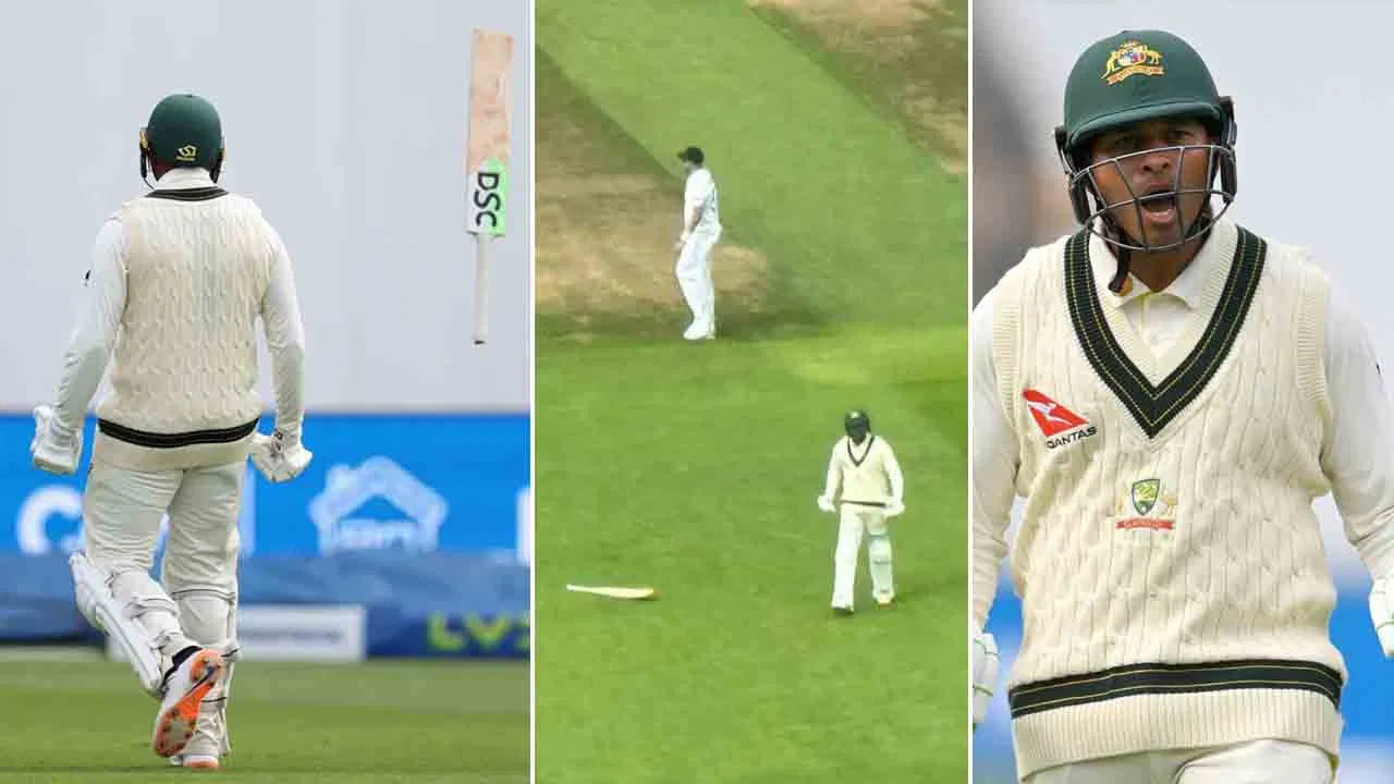 Usman Khawaja: ప్రశాంతంగా ఉండే నీలో ఇంత ఫైర్ ఏంటయ్యా!! ఆసీస్ బ్యాటర్ సెంచరీ సెలబ్రేషన్స్ వీడియో వైరల్