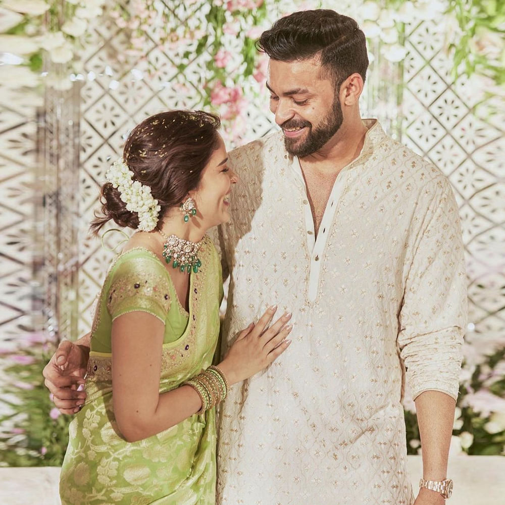   Varun and Lavanya shared the engagement photos on their social media accounts.