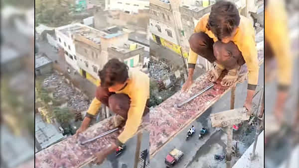 Viral Video: పొట్టకూటి కోసం ప్రాణాలే పణంగా పెట్టిన కూలీ.. వీరికెవరు భరోసా.! నెట్టింట ట్రెండింగ్..