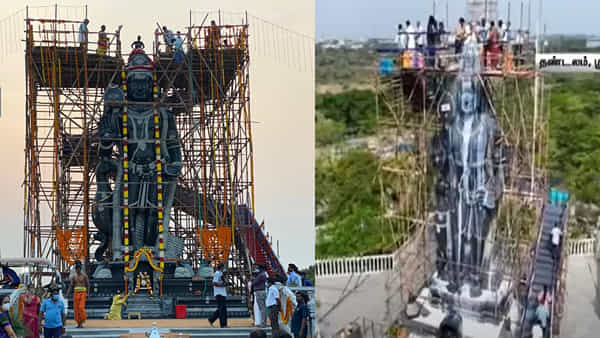 Balamurugan Statue: ఎత్తైన ఏకశిలా బాలమురుగన్ విగ్రహానికి ప్రత్యేక పూజలు.. 2000 లీటర్ల పాలతో అభిషేకం