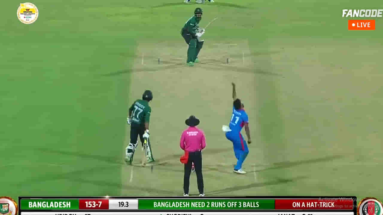 Video: చివరి ఓవర్లో విజయానికి 6 పరుగులు.. తొలి బంతికి ఫోర్.. కట్చేస్తే.. హ్యాట్రిక్తో టెన్షన్ పెంచిన బౌలర్..