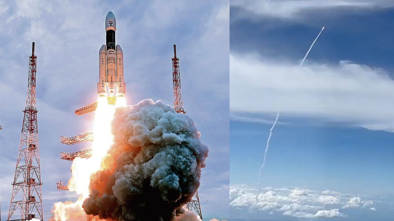 అద్భుత దృశ్యం.. ఆకాశంలోకి దూసుకెళ్తున్న చంద్రయాన్ రాకెట్.. ఫ్లైట్లో నుంచి వీడియో తీసిన ప్యాసింజర్.