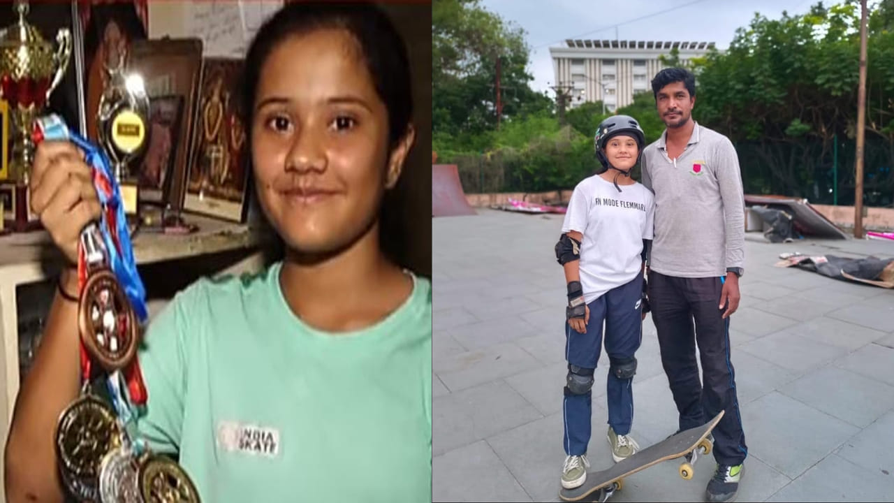 Dhruvi: స్కేట్‌ బోర్డ్‌పై సెన్సేషన్.. ఏషియన్‌ గేమ్స్‌కి ఎంపికైన ధ్రువి.. తొలి తెలంగాణ ప్లేయర్‌గా రికార్డు