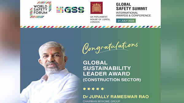 Global Safety Summit: మైహోమ్ రామేశ్వర్ రావుకు మరో అరుదైన గౌరవం.. అంతర్జాతీయ అవార్డు
