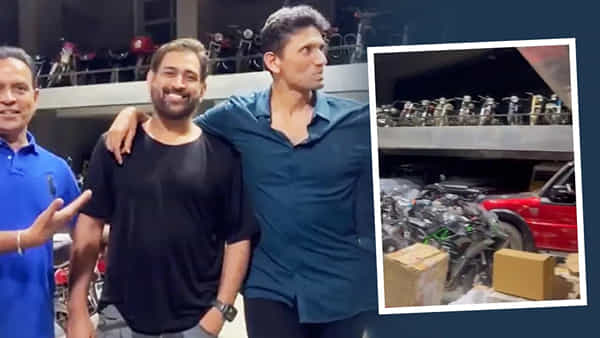 Video: వామ్మో.. ధోని గ్యారేజ్ చూశారా.. షోరూమ్లోనూ ఇన్ని బైక్లు ఉండవేమో.. వీడియో చూస్తే కళ్లుబైర్లే..