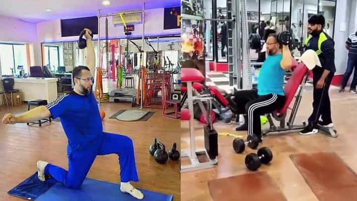 Asaduddin Owaisi: జిమ్ములో కసరత్తులు చేస్తున్న ఎమ్ఐఎమ్ అధ్యక్షుడు.. Asaduddin Owaisi: జిమ్ములో కసరత్తులు చేస్తున్న ఎమ్ఐఎమ్ అధ్యక్షుడు..