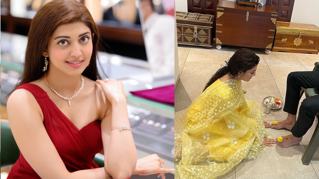 Pranitha Subhash: భర్తకు పాద పూజ చేసిన బాపు గారి బొమ్మ.. ట్రోలర్స్‌కు స్ట్రాంగ్‌ కౌంటరిచ్చిన ప్రణీత