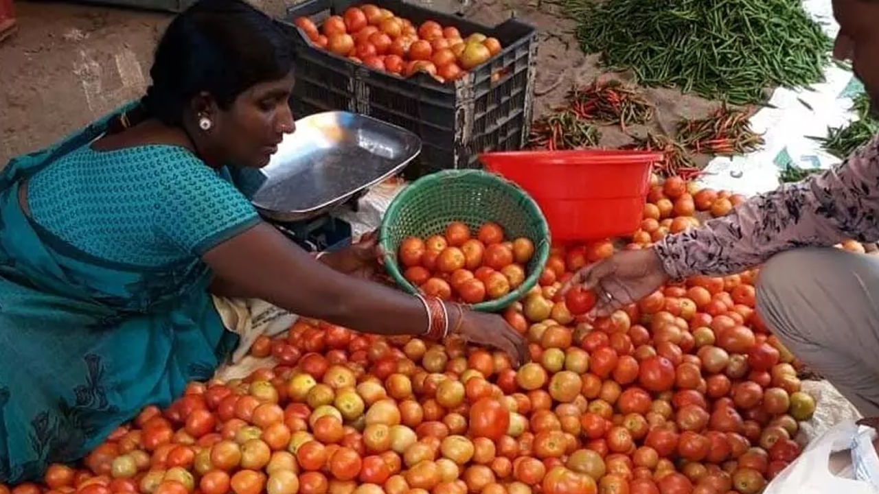 Tomato market price: మార్కెట్‌లో కూరగాయల ధరలు మండిపోతున్నాయి. ఏ కూరగాయ చూసినా ధరల్లో తగ్గేదేలే అంటున్నాయి. దీంతో సామాన్యులు కొనేదెట్టా.. తినేదెట్టా అంటూ ఉక్కిరిబిక్కిరి అవుతున్నారు. ఇక, టామాటా గురించి అయితే.. మాట్లాడే పనే లేదు.. గతంలో ఎన్నడూ లేని విధంగా టామాటా ధరలు భారీగా పెరిగాయి.