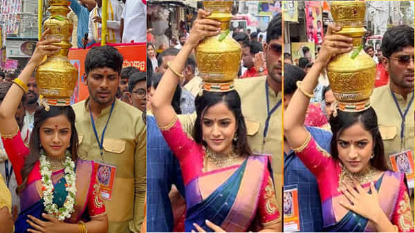 Vaishnavi Chaitanya: బోనాల జాతరలో బేబీ హీరోయిన్.. అమ్మవారికి బంగారు బోణం సమర్పించిన వైష్ణవి చైతన్య
