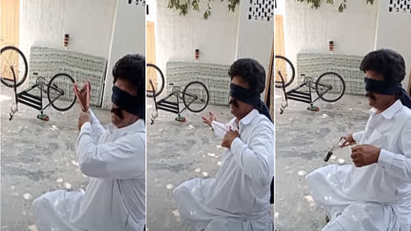 Viral Video: కళ్లకు గంతలు కట్టుకుని లక్ష్యాన్ని ఛేదించిన వ్యక్తి.. తమ్ముడిని ఒలింపిక్స్కి పంపాలంటున్న నెటిజన్లు