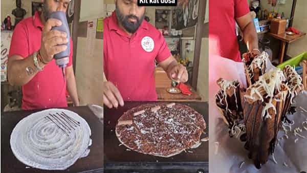 Viral Video: చాక్లెట్ దోసెను వేస్తున్న వ్యక్తి.. మమ్మల్ని ఫుడ్ తిననివ్వండి అంటూ నెటిజన్లు ఫైర్