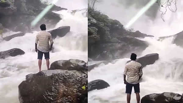 Watch: అరశినగుండి జలపాతంలో కొట్టుకుపోయిన యువకుడు.. షాకింగ్ వీడియో వైరల్..