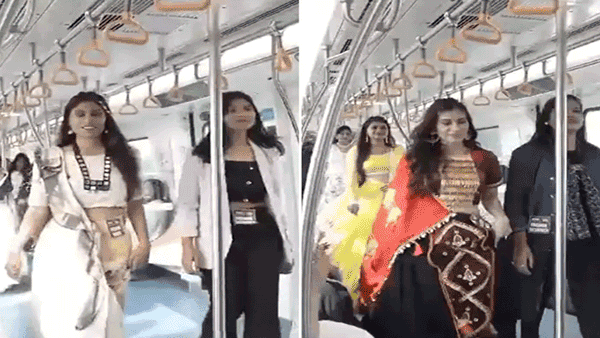 Viral Video: కొత్త తరహా ఐడియా.. రన్నింగ్ మెట్రో ట్రైన్లో ఫ్యాషన్ షో.. బిత్తరపోయిన ప్రయాణికులు..