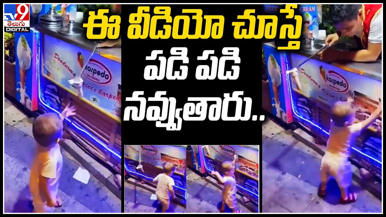 Viral: ఈ వీడియో చూస్తే పడి పడి నవ్వుతారు.. ఐస్‌క్రీమ్‌ వ్యాపారిపై చిన్నారి ఊపు..