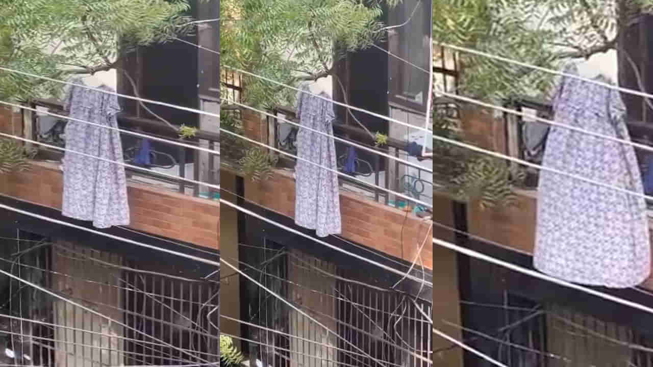 Viral Video: అర్ధరాత్రి బాల్కనీలో కనిపించిన దెయ్యం.. భయంతో రాత్రంతా బిక్కుబిక్కుమంటూ..  తెల్లారాక వచ్చి చూస్తే.. !