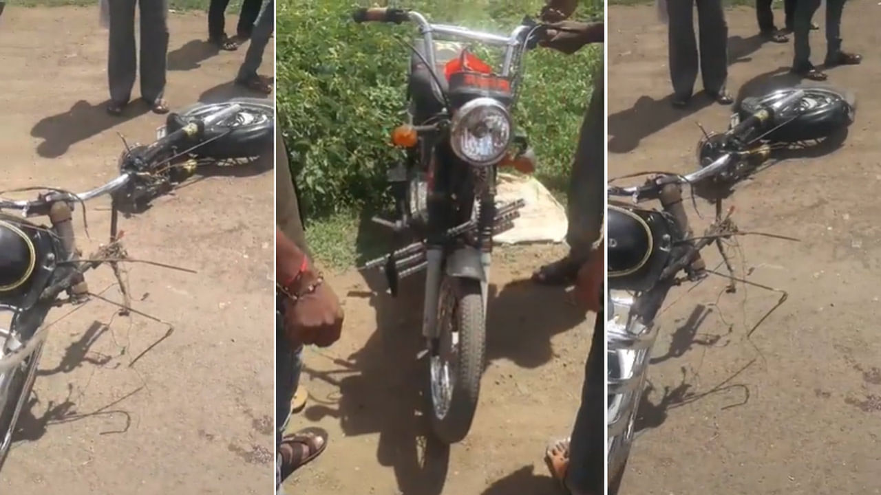 Viral Video: ఇదేం ఘోరంరా నాయనా..! లూనాను ఢీకొట్టి తునాతునాకలైన బుల్లెట్‌.. అవాక్కవుతున్న నెటిజన్స్..