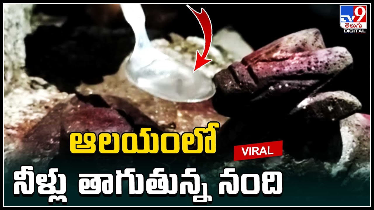 Viral ఆలయాల్లో నీళ్లు తాగుతున్న నందీశ్వరుడు.. తాగించేందుకు పోటీపడిన