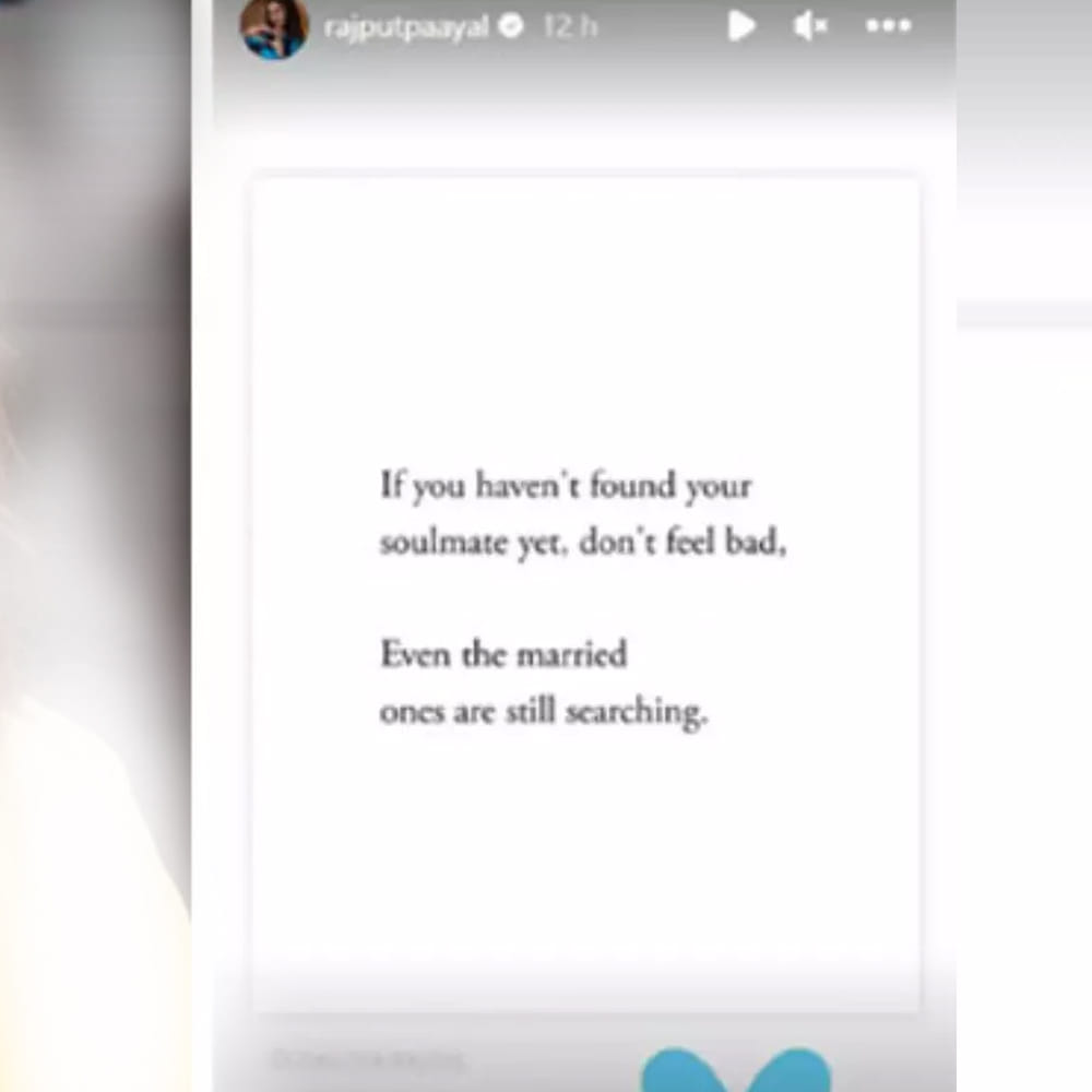 నీకు ఇంకా సోల్ మేట్ కనిపించలేదని బాధపడాల్సిన పనిలేదు. ఎందుకంటే పెళ్లి అయిన వాళ్లు కూడా ఇంకా వెతుక్కుంటూనే ఉన్నారు అంటూ పోస్ట్ చేసింది.