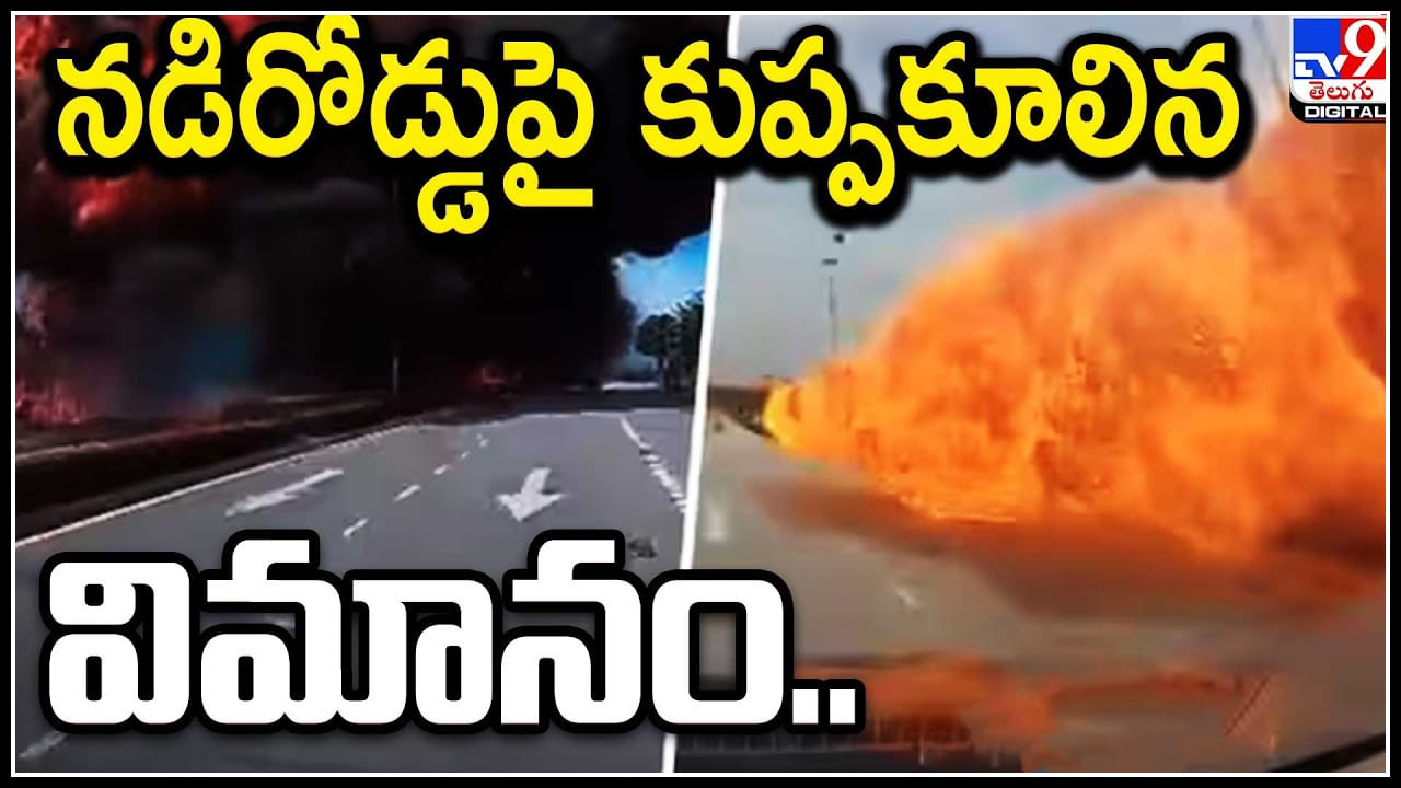 Plane Crashes: నడిరోడ్డుపై కుప్పకూలిన విమానం.. సాంకేతిక లోపంతో ప్రమాదం..