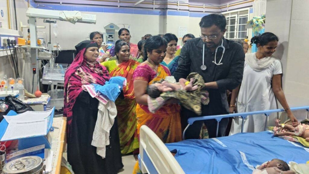 Simultaneous Births In Piduguralla Hospital 