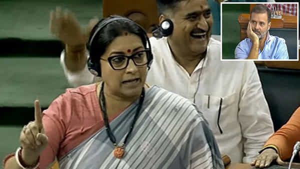 Smriti Irani: గాంధీ కుటుంబంలో ధైర్యం ఉంటే వారికి చెప్పండి.. పార్లమెంటులో రాహుల్ పై స్మృతి ఇరానీ పెద్ద ఎదురుదాడి..