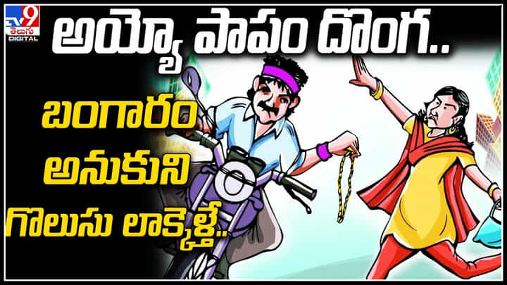 Viral Video: అయ్యో పాపం దొంగ.. బంగారం అనుకుని గొలుసు లాక్కెళ్తే ఇంత షాక్ ఇస్తే ఎలా..? Viral Video: అయ్యో పాపం దొంగ.. బంగారం అనుకుని గొలుసు లాక్కెళ్తే ఇంత షాక్ ఇస్తే ఎలా..?