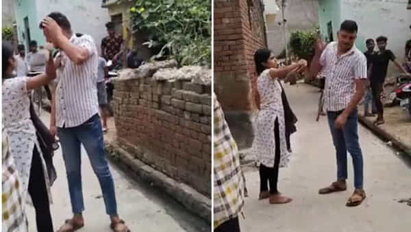 Watch Video: యువతిని వేధించాడు.. కట్ చేస్తే అందరి ముందూ చెప్పు దెబ్బలు తిన్నాడు