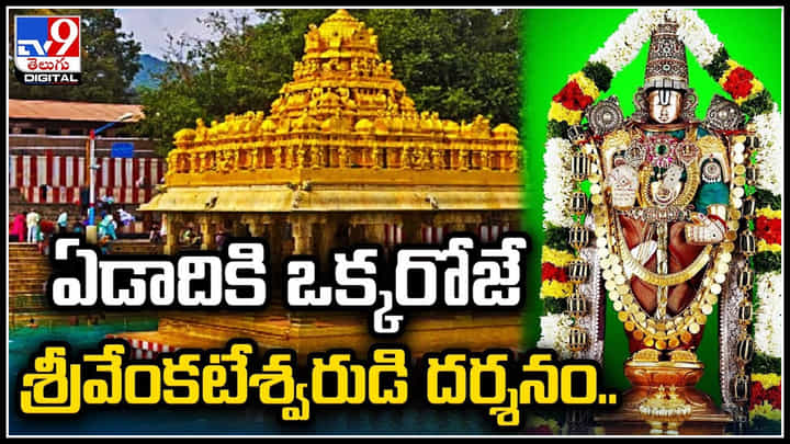 Temple: ఏడాదికి ఒక్కరోజే శ్రీవేంకటేశ్వరుడి దర్శనం.. ప్రత్యేకత ఏంటంటే..! Temple: ఏడాదికి ఒక్కరోజే శ్రీవేంకటేశ్వరుడి దర్శనం.. ప్రత్యేకత ఏంటంటే..!