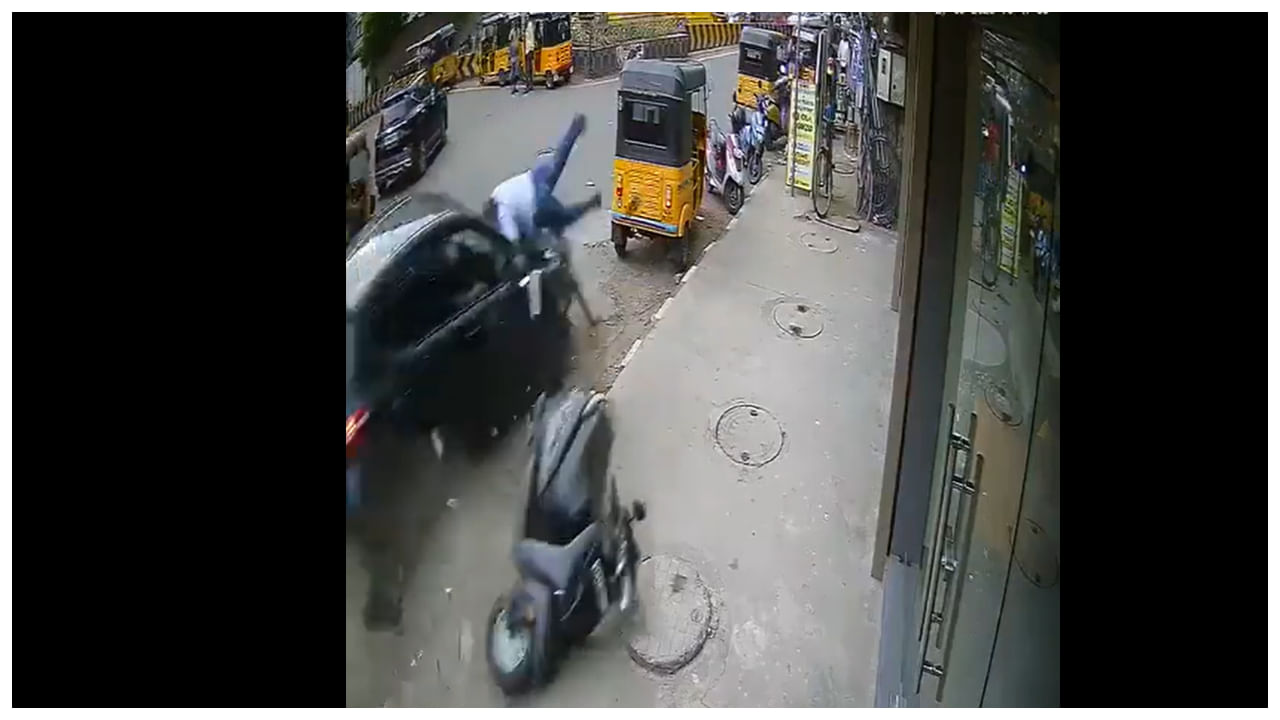 చెన్నైలో కారు బీభత్సం.. సడన్ బ్రేక్‌కు బదులు యాక్సిలలేటర్ ఇవ్వడంతో..