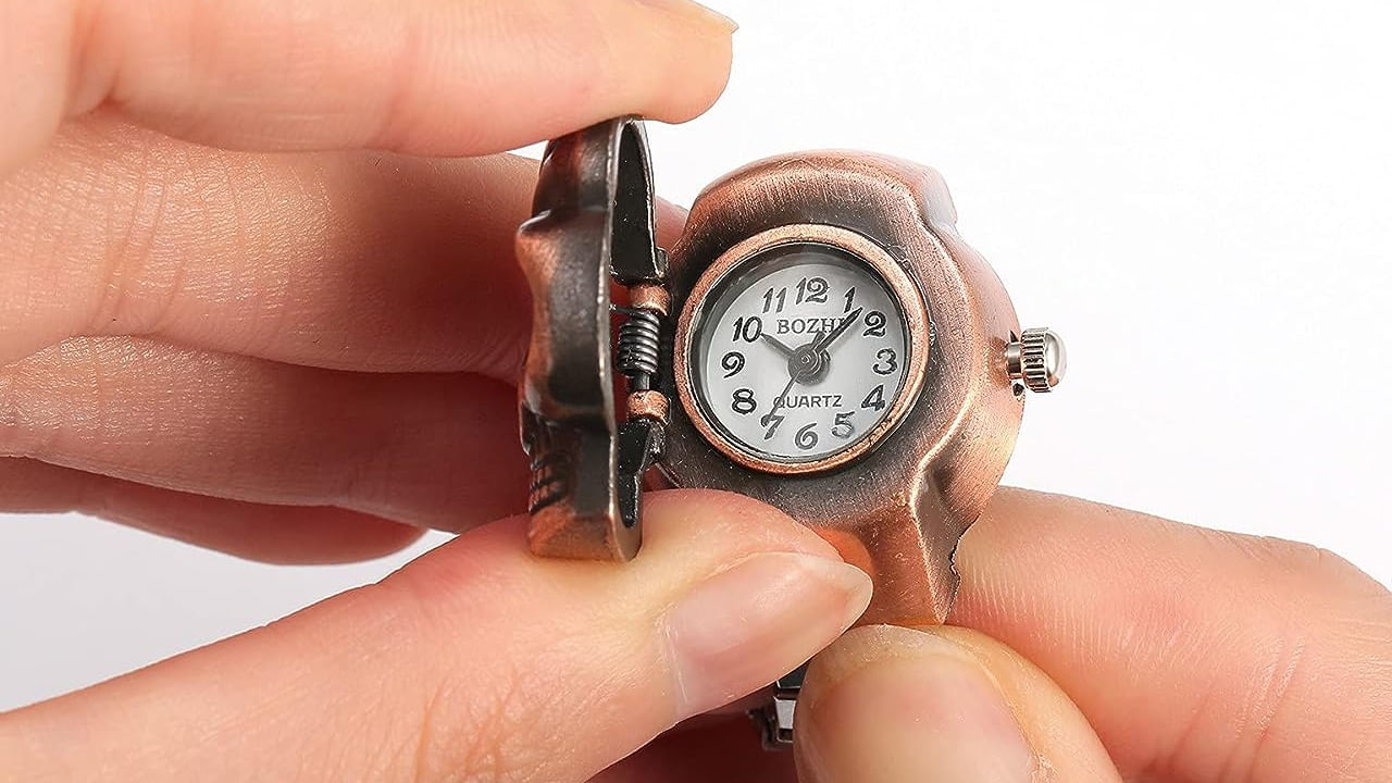 Buy Personality Vintage Mini Watch Ring, Wedding Rings, Anniversary Gift,  Couple Finger Watch Mini Clock Ring, Easter Gift,gift for Mother's Day  Online in India - Etsy