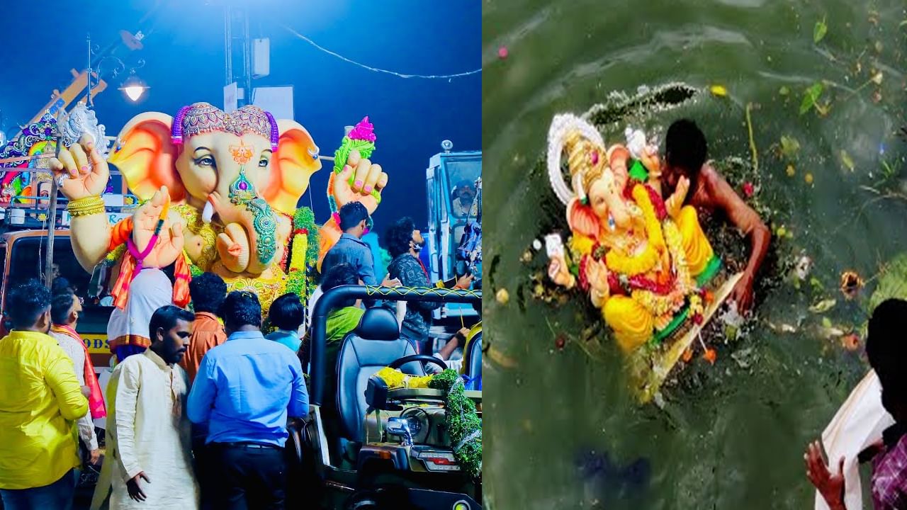 Ganesha Immersions: ముగింపు దశకు చేరుకున్న గణేష్ నిమజ్జన ఘట్టం.. నగరంలో ఈసారి భారీగా విగ్రహాల ఏర్పాటుతో నిమజ్జనం ఆలస్యం..