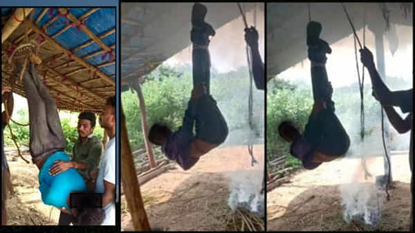 Telangana: మేకను ఎత్తుకెళ్లాడని వేలాడదీసి, కింద నిప్పుపెట్టి కొట్టారు.. మంచిర్యాల జిల్లా మందమర్రిలో దారుణం..