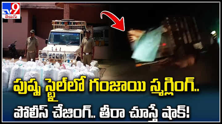 Marijuana Smuggling: పుష్ప స్టైల్లో గంజాయి స్మగ్లింగ్.. పోలీస్ చేజింగ్.. తీరా చూస్తే షాక్..! Marijuana Smuggling: పుష్ప స్టైల్లో గంజాయి స్మగ్లింగ్.. పోలీస్ చేజింగ్.. తీరా చూస్తే షాక్..!