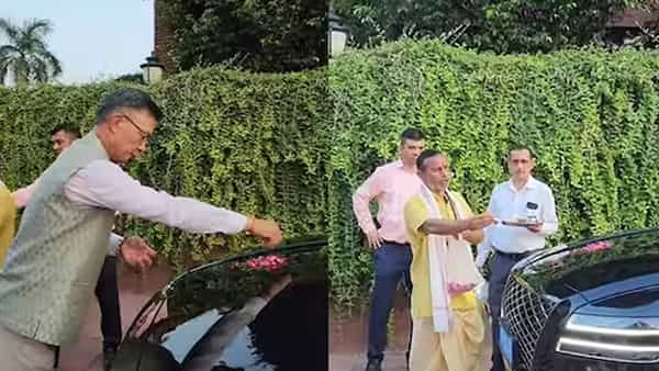 కొత్త కారుకు పూజలు చేసిన కొరియన్ అంబాసిడర్.. వైరలవుతున్న వీడియో చూస్తే..