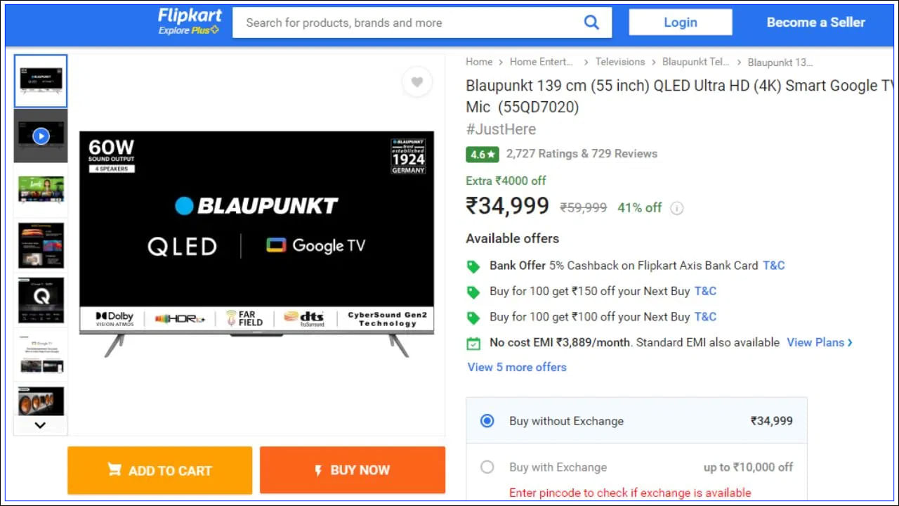 Blaupunkt Smart Tv 