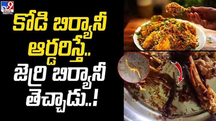 Chicken Biryani: కోడి బిర్యానీ ఆర్దరిస్తే.. జెర్రి బిర్యానీ తెచ్చాడు..! కస్టమర్ షాక్.. Chicken Biryani: కోడి బిర్యానీ ఆర్దరిస్తే.. జెర్రి బిర్యానీ తెచ్చాడు..! కస్టమర్ షాక్..