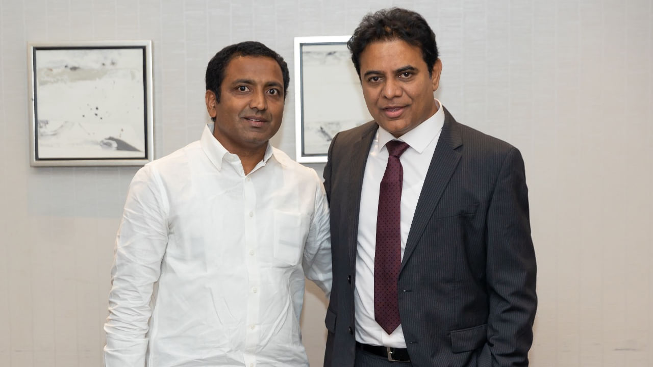 Nri Sudheer Jalagam With Ktr