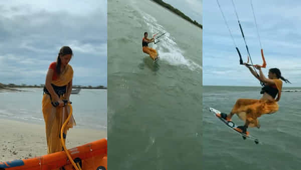Kiteboarding: చీరలో సముద్రంపై చేప పిల్లలా సందడి చేస్తోన్న యువతి.. భారత్లో కైట్ బోర్డింగ్కు ప్రాచుర్యం తీసుకురావమే లక్ష్యం అంటూ..