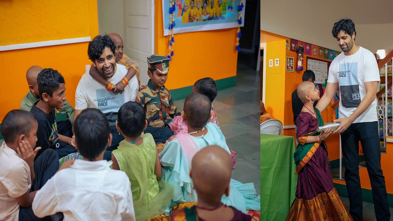 Adivi Sesh: క్యాన్సర్‌ బాధిత పిల్లలతో అడివి శేష్‌.. ఆడుతూ పాడుతూ బహుమతుల అందజేత.. హార్ట్‌ టచింగ్‌ వీడియో
