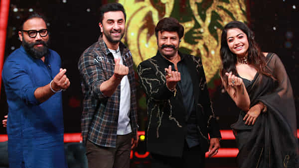 Unstoppable with NBK: అన్స్టాపబుల్ షోలో యానిమల్ టీమ్.. బాలయ్యతో రణబీర్, రష్మిక.. ఫోటోస్ వైరల్..