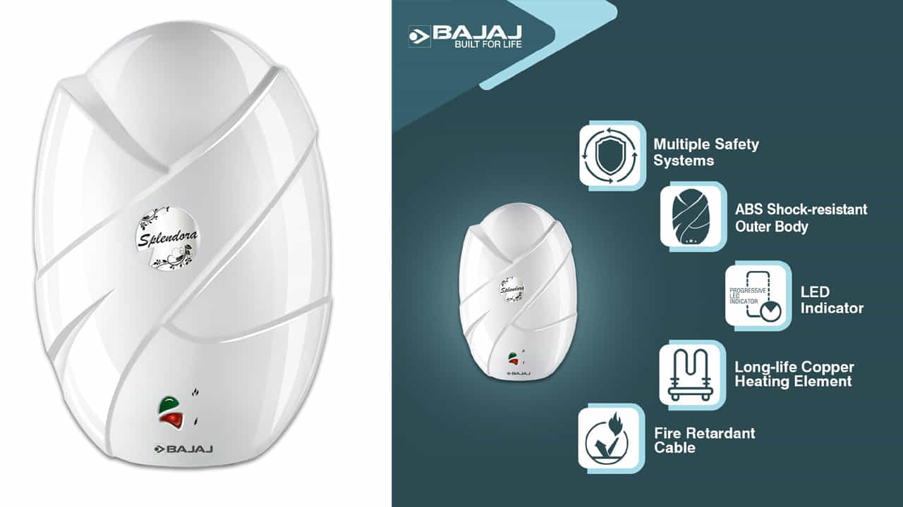 Bajaj Splendora: తక్కువ ధరలో అందుబాటులో ఉన్న మరో బెస్ట్ గ్రీజర్స్లో బజాజ్ కంపెనీకి చెందిన గ్రీజర్ ఒకటి. బజాజ్ స్పెండోరా పేరుతో తీసుకొచ్చిన 3 లీటర్ కెపాసిటీ గ్రీజర్ అసలు ధర రూ. 5,890కాగా, డిస్కౌంట్లో భాగంగా రూ. 2,899కే సొంతం చేసుకోవచ్చు.