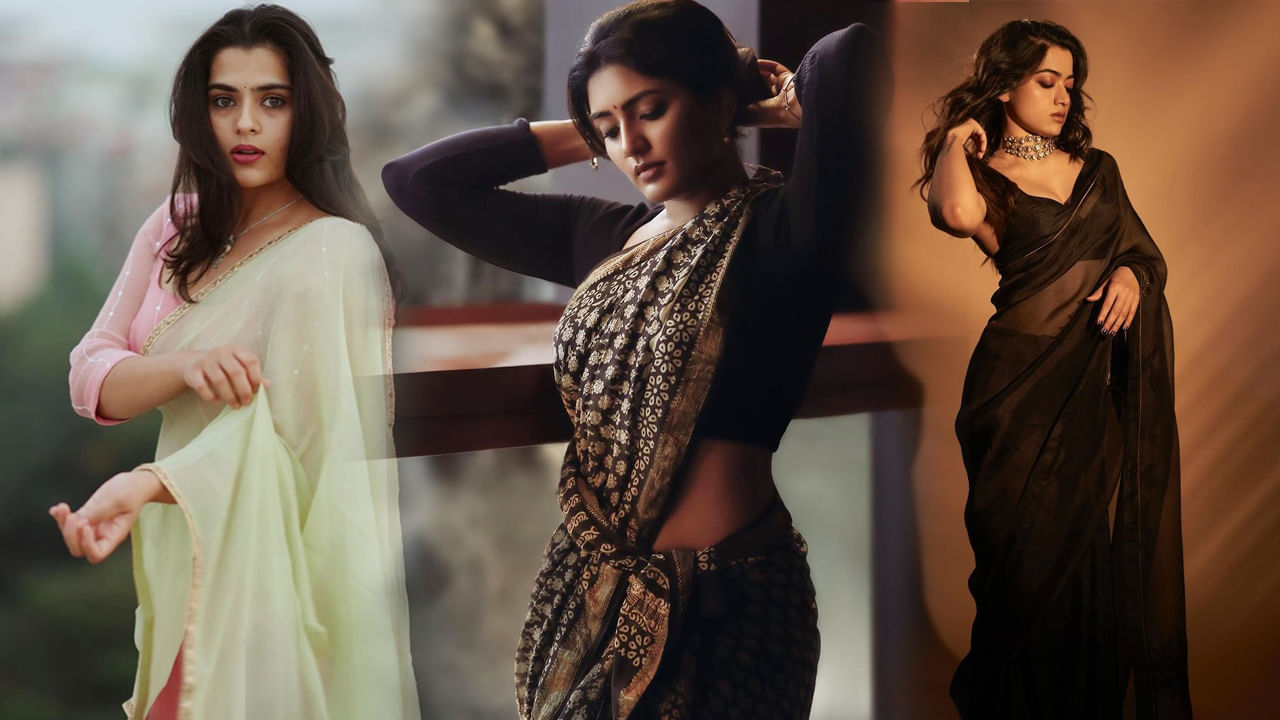 Celebrity Social Look: 'బలగం' బ్యూటీ క్యూట్ స్టిల్స్.. చీరలో ఈషా వయ్యారాలు.. రష్మిక సోగసులు..