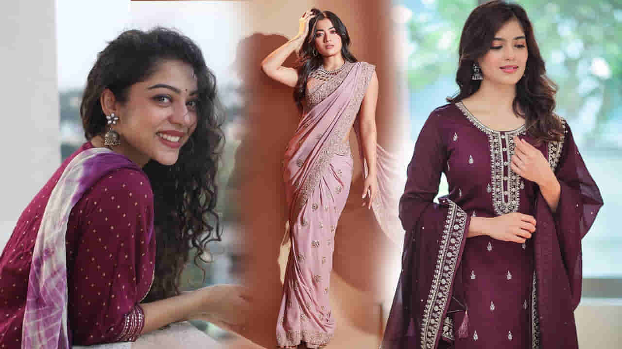 Celebrity Social Look: వర్ష చిరునవ్వులు.. చీరలో రష్మిక వయ్యారాలు.. అమృతా క్యూట్ లుక్స్ మైండ్ బ్లాంక్..