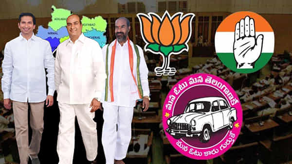 Telangana Election: ప్రచారంలో కాంగ్రెస్, బీఆర్ఎస్ దూకుడు.. త్రిముఖ పోరులో పైచేయి ఎవరిది..?