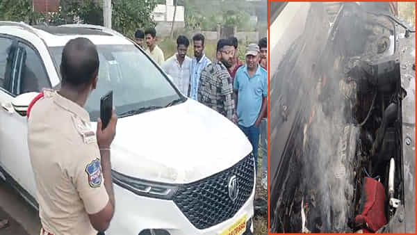 Telangana Election: ఖాకీల కళ్ళుగప్పి కారు ఇంజన్లో కరెన్సీ నోట్లు.. కాలిబూడిదైన లక్షల రూపాయలు