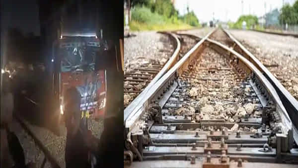 Viral Video: మద్యం కిక్కులో రైల్వే ట్రాక్పై లారీ నడిపిన మందుబాబు.. అదే టైంకి అటుగా వచ్చిన రైలు! ఆ తర్వాత ఏం జరిగిందంటే..