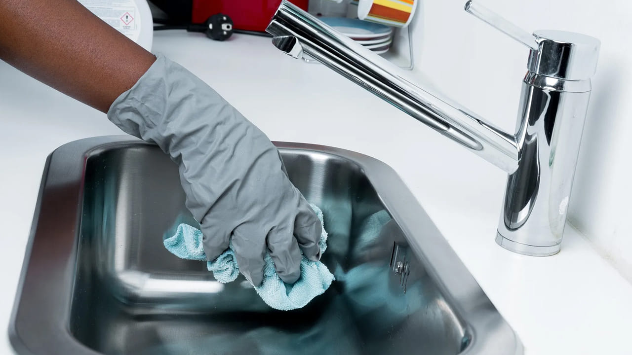 మీ కిచెన్ షింక్ శుభ్రంగా ఉండాలంటే ప్రతి రోజూ కాకపోయినా 15 రోజులకు ఒకసారి మార్కెట్లలో లభించే డిష్ సోప్ లేదా క్లీనింగ్ పౌడర్లను ఉపయోగించవచ్చు. నీళ్లు వెళ్లే పైపులు శుభ్రం చేయడానికి, కొద్దిగా బేకింగ్ సోడా, వేడి నీటిని ఆ పైపుల జాలీల వద్ద పోయాలి. తద్వరా పైపులలో ఏదైనా చెత్త పేర్కొని ఉంటే కొట్టుకొని పోతుంది.