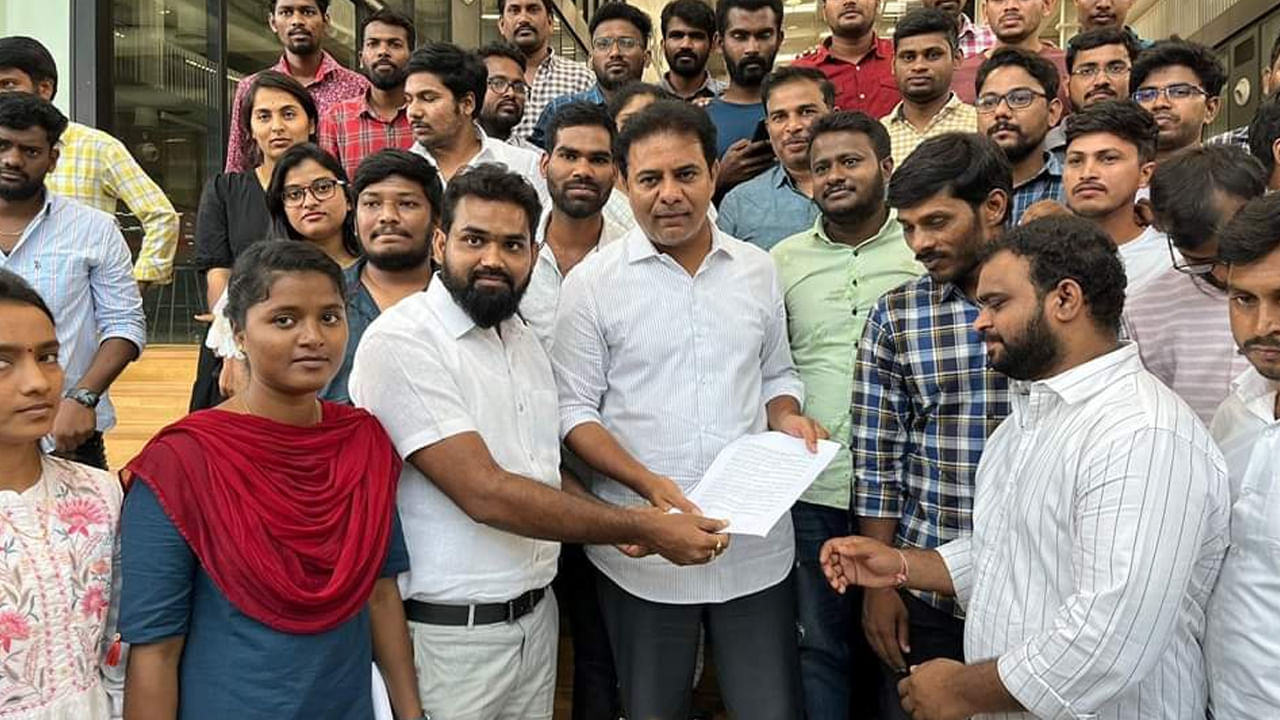 KTR had a meeting with the unemployed